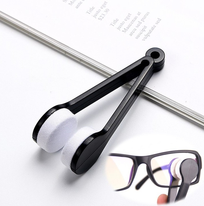 Щітка для очищення лінз окулярів Eyeglass Cleaner Brush Black