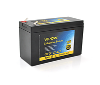 Акумуляторна батарея літієва Vipow 12 V 12A з елементами Li-ion 18650 з вбудованою платою ВМS, (3S6P)