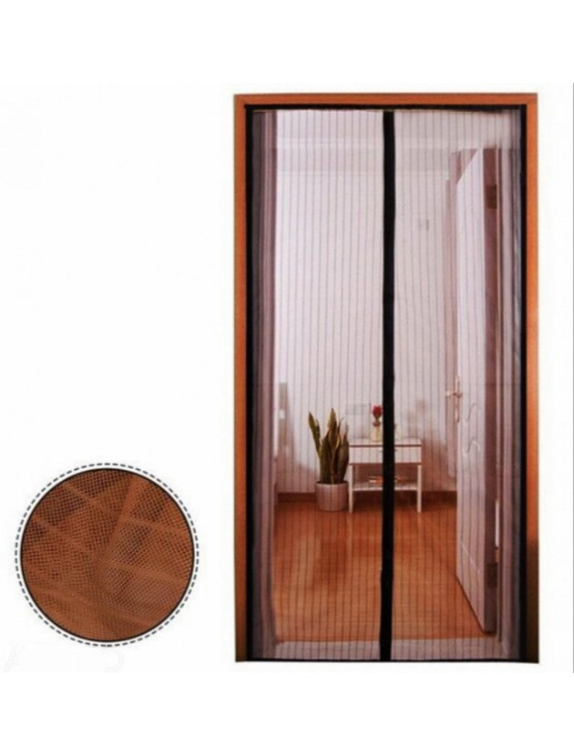 Антимоскітна магнітна штора Magic Mesh 1x2.1 м на двері Коричневий