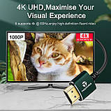 1шт 10мThsucords Тонкий кабель HDMI 1FT, ультрам'який і тонкий шнур HDMI до HDMI, надзвичайно гнучкий і худий провід HDMI підтриму, фото 2