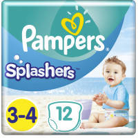 Подгузник Pampers для плавания Splashers Размер 3-4 (6-11 кг) 12 шт (8001090698346)