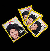 Індійська хна натуральна фарба для волосся GLORY (Black) чорна — ГЛОРІ фарбування сивини