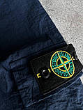 Чоловічі штани карго ОВЕРСАЙЗ на затяжках Stone Island M1576 темно-сині, фото 4