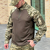 Рубашка тактическая всу ubacs MILITARY пиксель (44 - 56р) рип стоп Боевая военная мужская рубашка Убакс