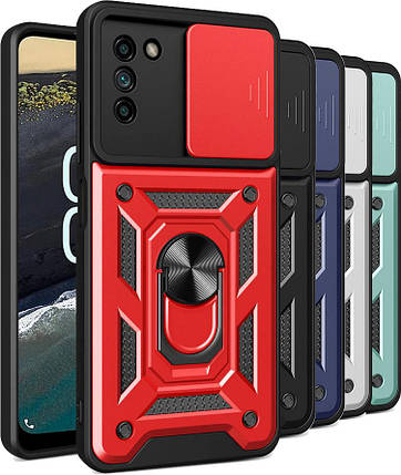 PC + TPU чохол Camshield armor для Nokia G11 чорний, фото 3
