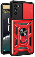 PC + TPU чехол Camshield armor для Nokia G21 красный