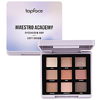 Набір тіней для повік Topface Maestro Academy Eyeshadow Bar- № 001 - Soft Dream