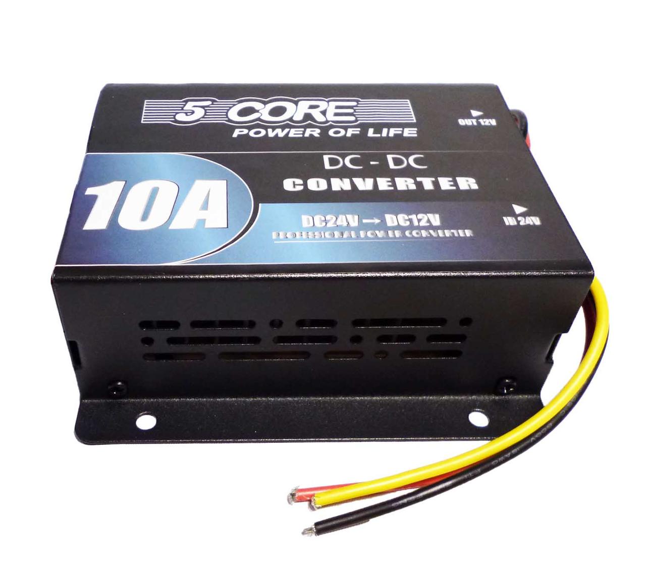 Перетворювач DС/DC 24V/12V 10A 5 Core, фото 1