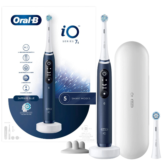 Електрична зубна щітка  із футляром Braun Oral-B iO Series 7S Sapphire Blue