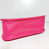 Дитяча сумочка лакова малинова кошенята з довгою та короткою ручками, фото 4