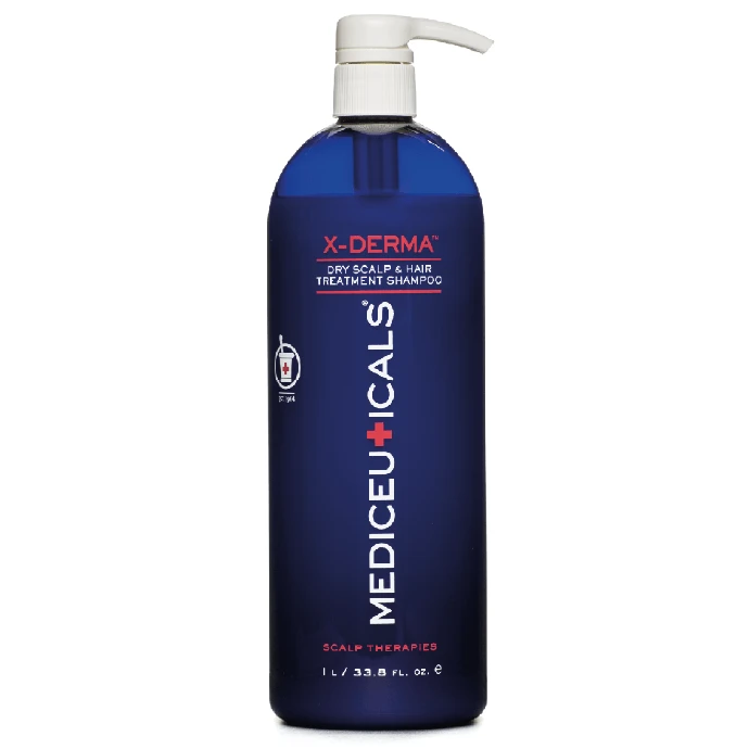 Відлущуючий шампунь проти сухості і свербіння шкіри голови Mediceuticals Scalp Therapies X-Derma Shampoo 1000 ml, фото 1