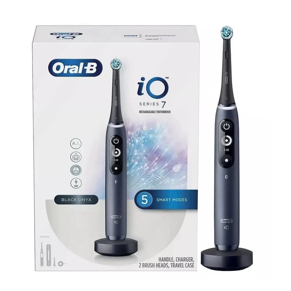 Электрическая зубная щетка Braun Oral-B iO Series 7S Black Onyx черная - фото 1 - id-p1877587745