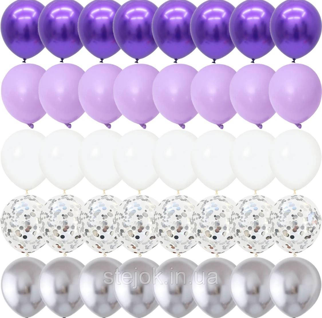 Набір 40 куль для дитячого дня народження "Венздей", фото 1