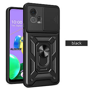 PC + TPU чохол Camshield armor для Motorola G72 чорний