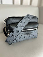 Мужская Сумка Louis Vuitton Crossbag Black Grey