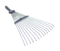 Граблі тип "віяло" дротяні розсувні VIROK БЕЗ ДЕРЖАКА (порошкове пофарбування)