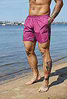 Фиолетовые купальные шорты лето стильные, Модные мужские пляжные плавательные шорты - плавки M