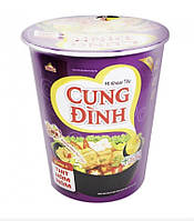 Лапша быстрого приготовления Cung Dinh в стакане 65г (Вьетнам) с мясом и грибами