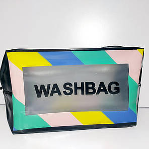 Косметичка прозора washbag форма бочонок, фото 2
