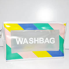 Косметичка прозора washbag форма бочонок