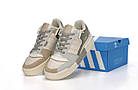 Кросівки шкіряні жіночі Adidas Forum на високій підошві спортивні якісні адідас форум, фото 5