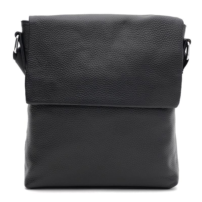 Чоловіча шкіряна сумка Borsa Leather K13658bl-black