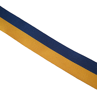 Стрічка Репсова, Колір: Жовто-синій, Ширина: 1.5 см, (1 метр)