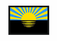 Шеврон флаг Донецкая область Украина Шевроны на заказ Военные шевроны на липучке патчи ВСУ (AN-12-478-16)