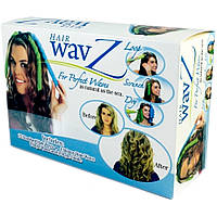 Волшебные спиральные бигуди Hair Wavz Хейр Вейвз для длинных волос 50 см 18 шт WZ-15