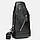 Чоловічий шкіряний рюкзак Keizer k15029-black, фото 2