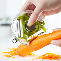 Універсальна овочерізка тристороння для нарізування соломкою Rotary multifunctional peeler