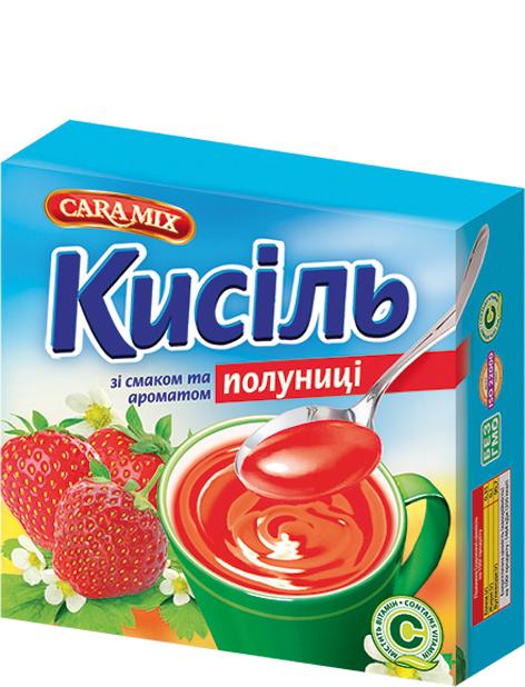 Кисіль зі смаком Полуниці 150г ТМ Caramix, фото 1