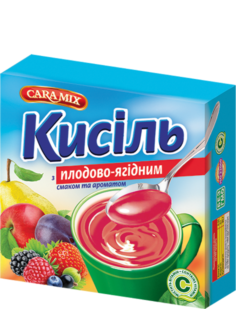 Кисіль зі смаком Ягідний Плодово 150г ТМ Caramix