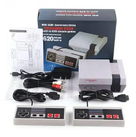 Ігрова приставка dendy, під'єднання до телевізора Mini Game Anniversary Edition 620 ігор — MG-620-D1, сіра