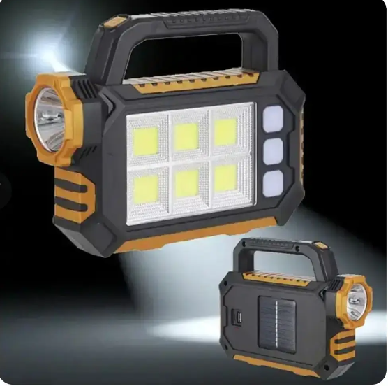 Ручний ліхтар із сонячною панеллю HS-8029-7-B, фото 1