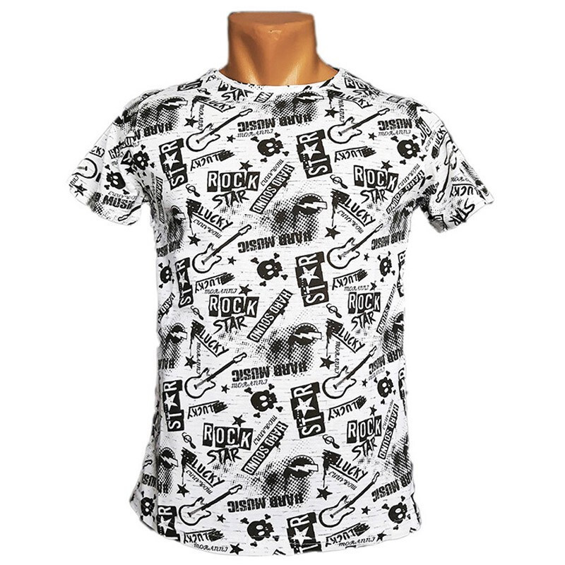 Футболка від бренду Moranni білого кольору з чорним принтом, фото 1