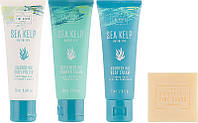 Набор - Scottish Fine Soaps Sea Kelp Marine SPA Kit (sh/gel/75ml + b/but/75ml + h/chr/75ml + soap/40g)