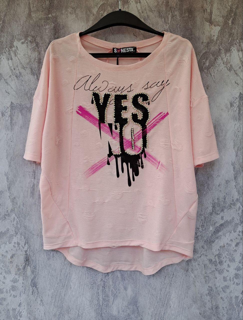 Стильная женская трикотажная футболка, туника, Турция ( S, M, L), см ...