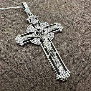 Оригінальний православний хрест з чорнінням 925 проба