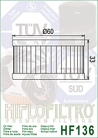 Фильтр масляный HIFLO HF136