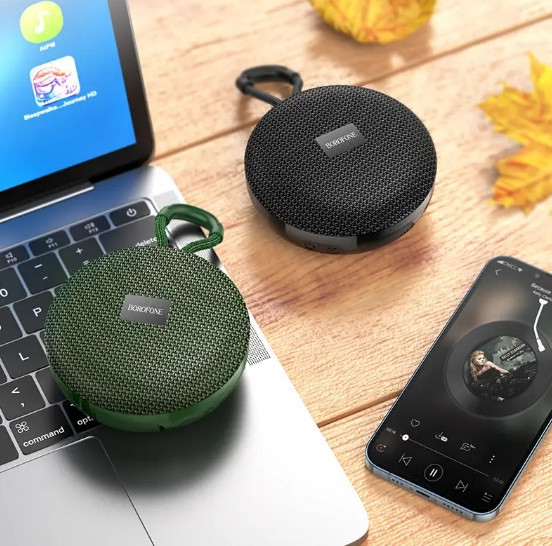 Портативна бездротова Bluetooth колонка Borofone BR27 mini speaker, чорний - фото 2 - id-p1877655637