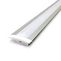 Алюмінієвий профіль для світлодіодної стрічки СП51 врізний (ПФ16) 1-метровий