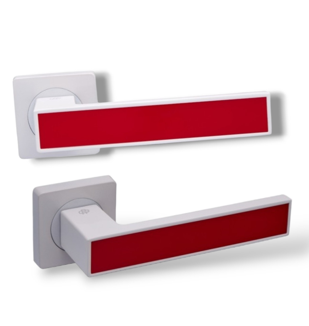 Ручки для дверей Гаврош/ Gavroche MAGNIUM A1 White/Red білий/червоний, фото 1