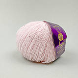 Avanti Yarn ANGORA PREMIUM (Ангора Преміум) № ЕF 33/2013 світло-рожевий (Пряжа ангора з люрексом і паєтками), фото 5