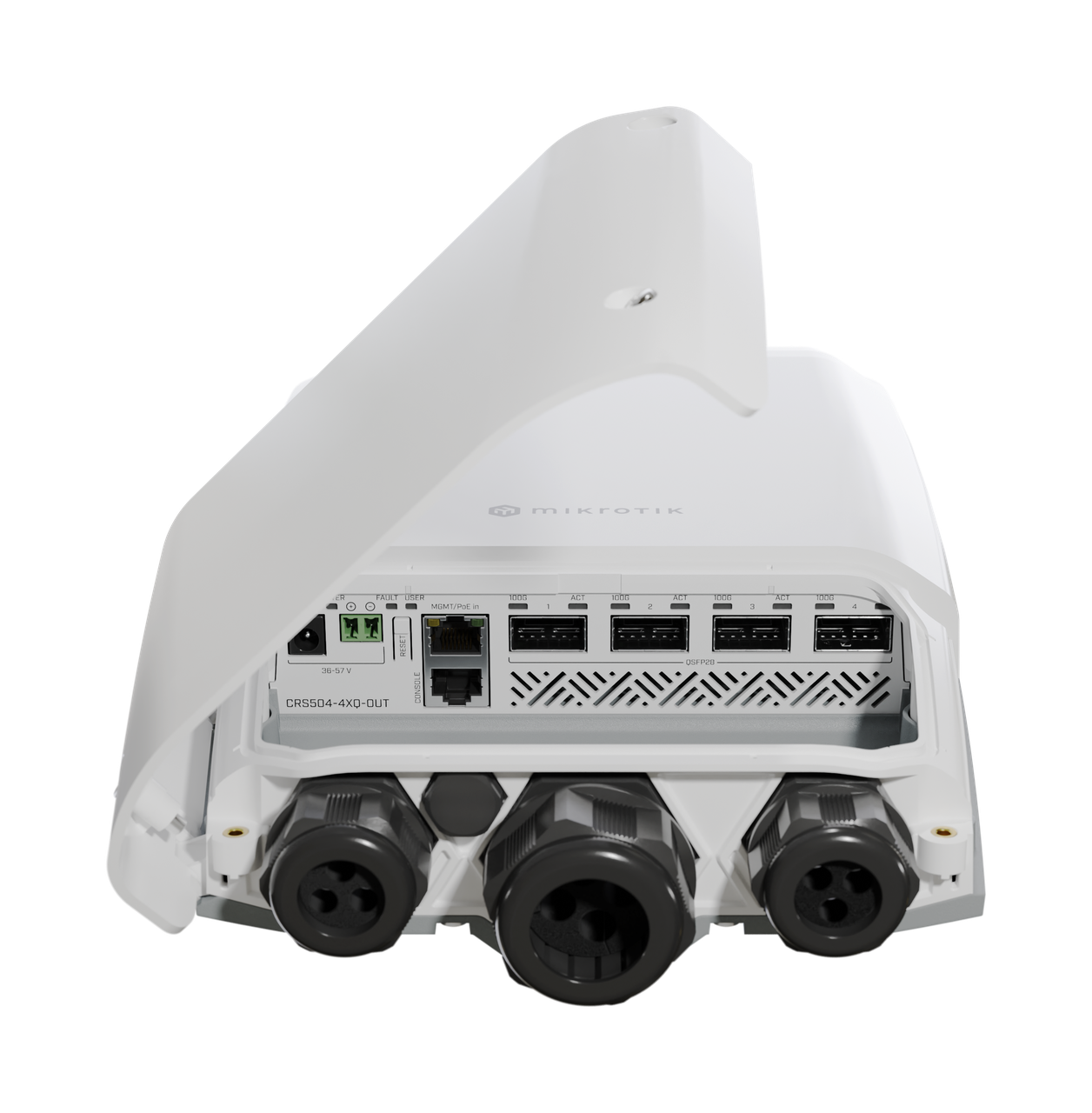 Комутатор Mikrotik Outdoor 4x100 Gigabit CRS504-4XQ-OUT
