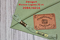 Тканина рівномірного переплетіння Zweigart Murano Lugana 32 ct. 3984/6016 (оливковий) Olive