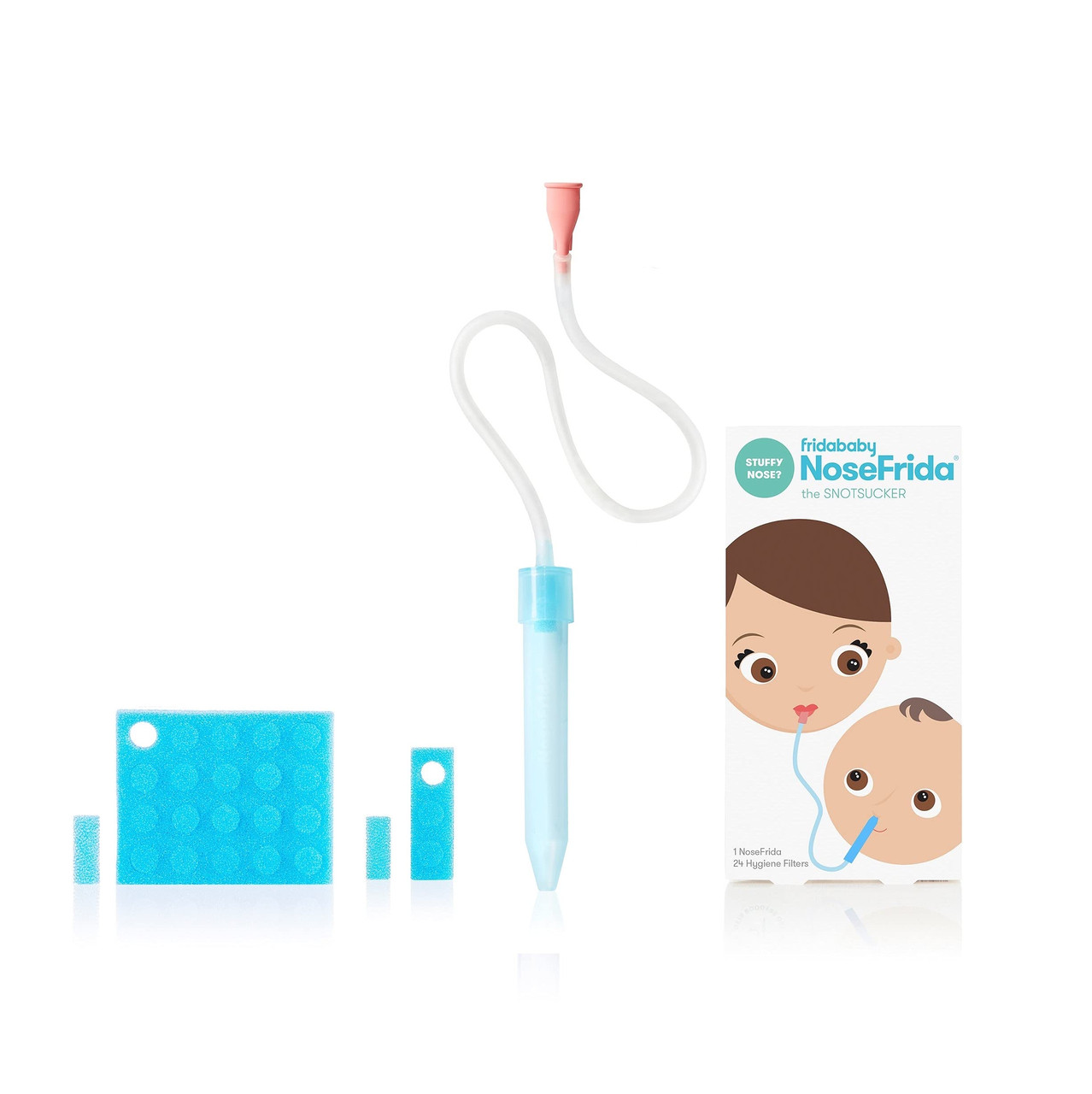 Frida Baby Nasal Aspirator NoseFrida the Snotsucker з 24 додатковими гігієнічними фільтрами