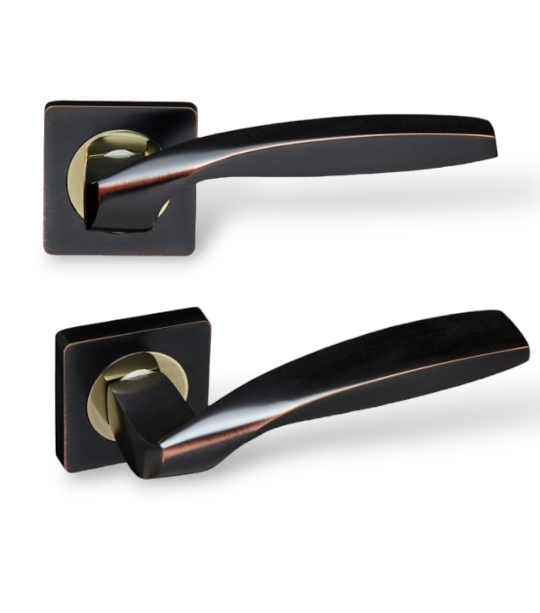 Купить Дверные ручки Gavroche GERMANIUM A1 ORB/PB черный с патиной ...