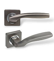 Ручки дверные Gavroche GERMANIUM A1 MBN/CP графит/хром (для межкомнатных дверей)