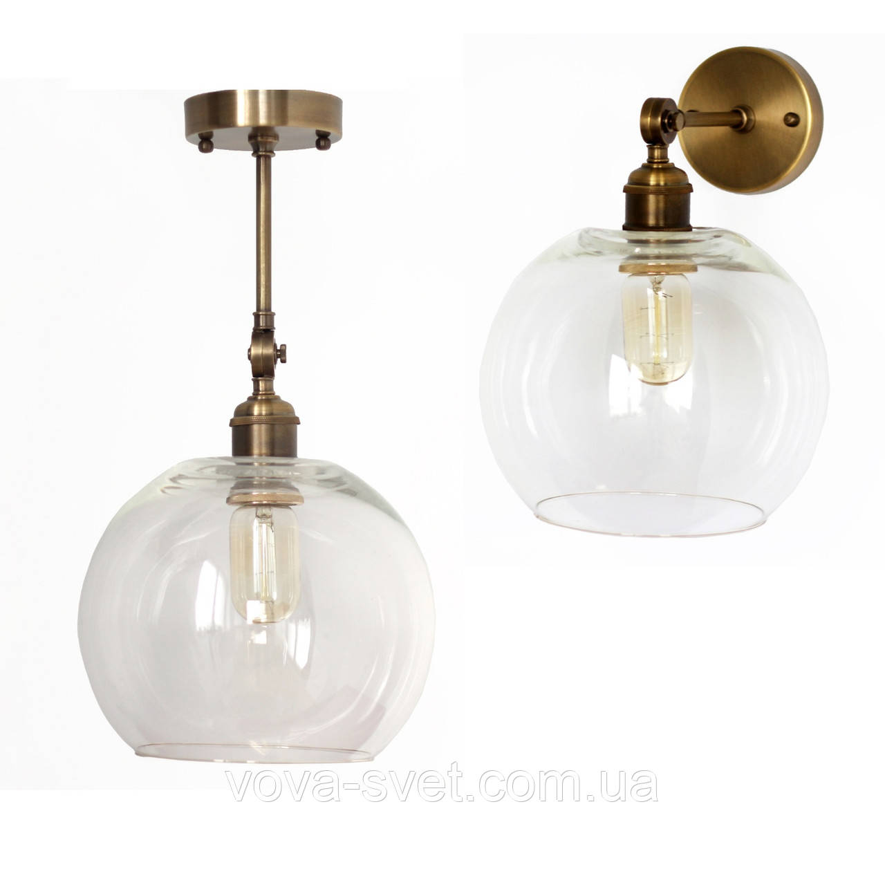 Настінно-стельовий світильник купол Loft Steampunk [ on Wall Ceiling Armor ]